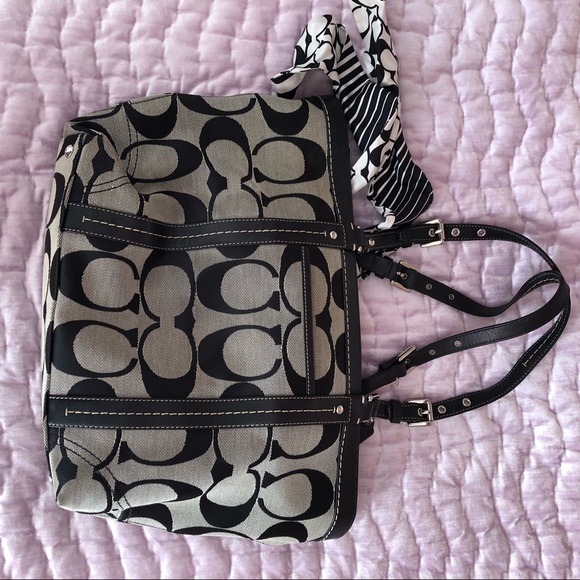 Coach Tote Bag with Silk Scarf - Picture 2 of 6